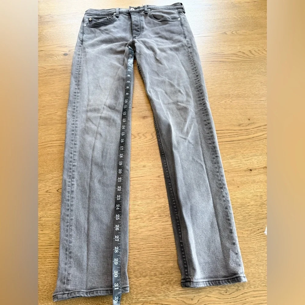 rag & bone Fit 2 Slim Greyson Gray Jeans 34 Slim Straight Denim